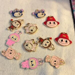 Charming Enamel Character Charms Set